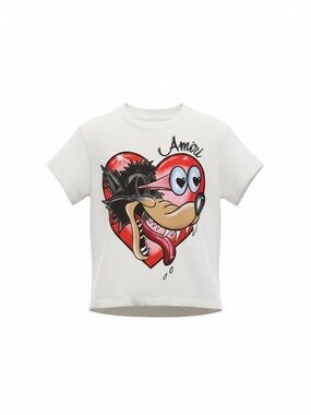 AMIRI White Kids Heart & Wolf Graphic Tee